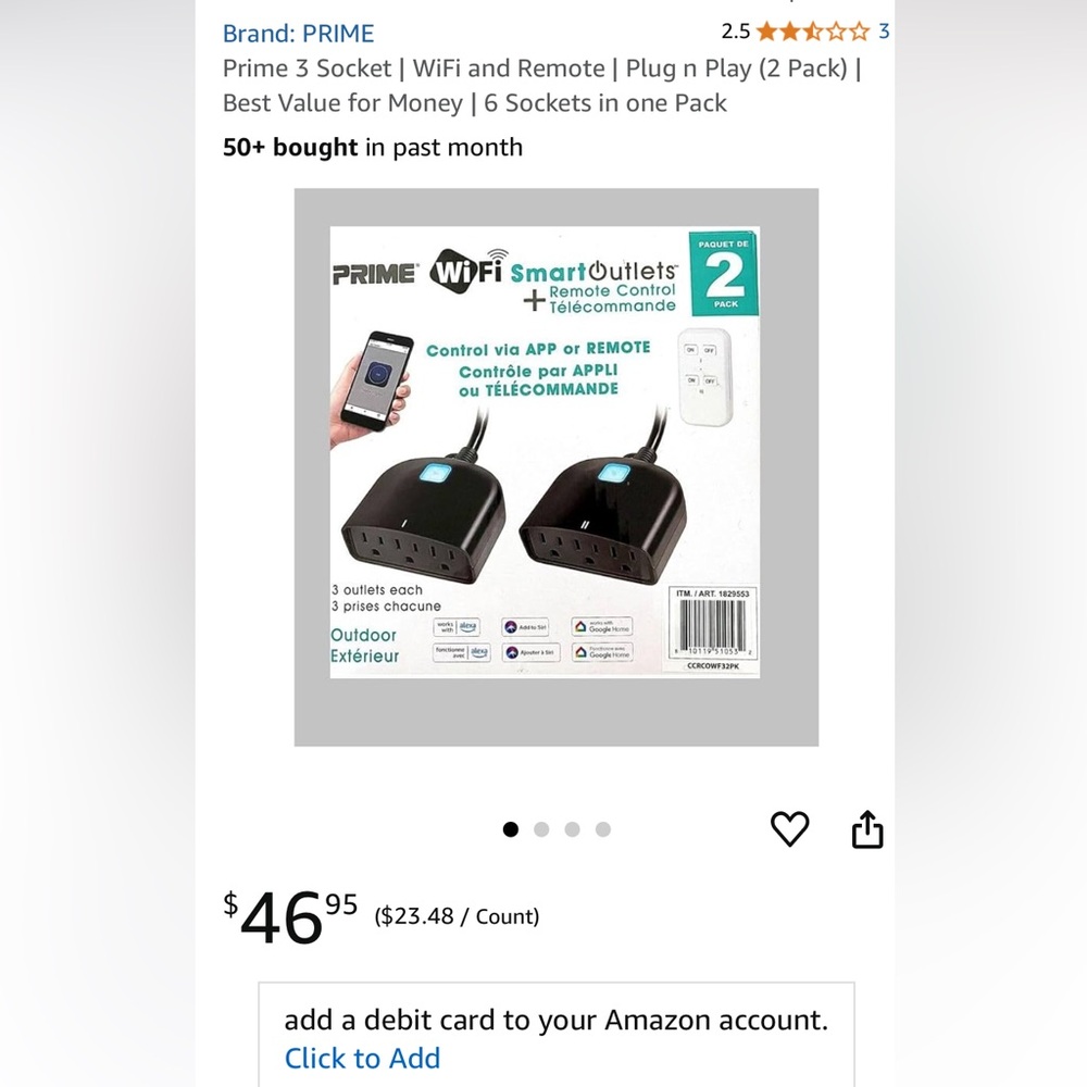 WiFi Smart outlets+ Remote Control